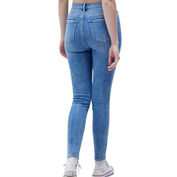 PacSun Perfect Blue Super High Waisted Jeggings - Picture 3 of 11
